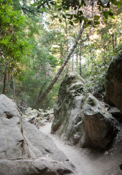 Castle Rock-trail through two rocks